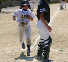 関西女子野球ジュニアリーグにて（10年）