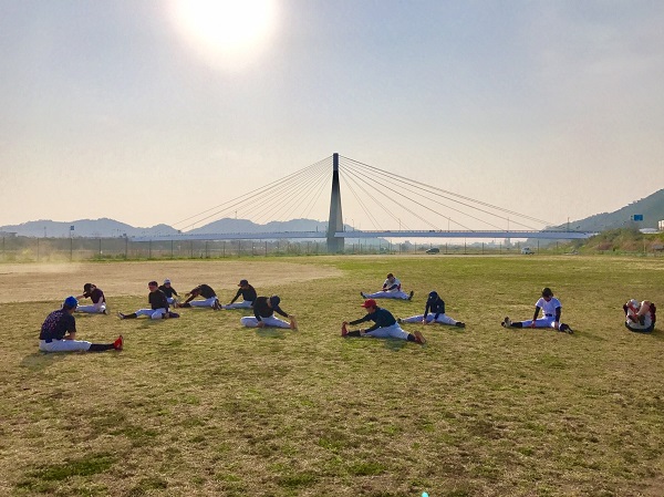 主にふるさとの川総合運動公園(有田市)で練習する