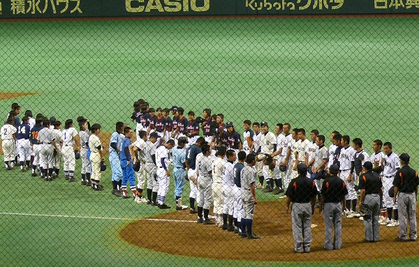 09年「都市対抗野球」前座試合、ボーイズ東日本ブロックvsリトルシニア関東連盟戦（於・東京ドーム）