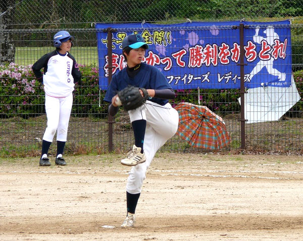 準決勝で善戦した千葉の2年生投手、村越美咲選手